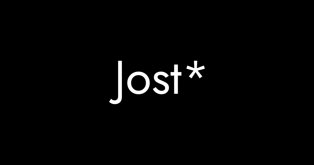 Jost* Free Font